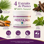 ProstaJade complément alimentaire naturel pour prostate avec ingrédients botaniques palmier nain curcuma ortie