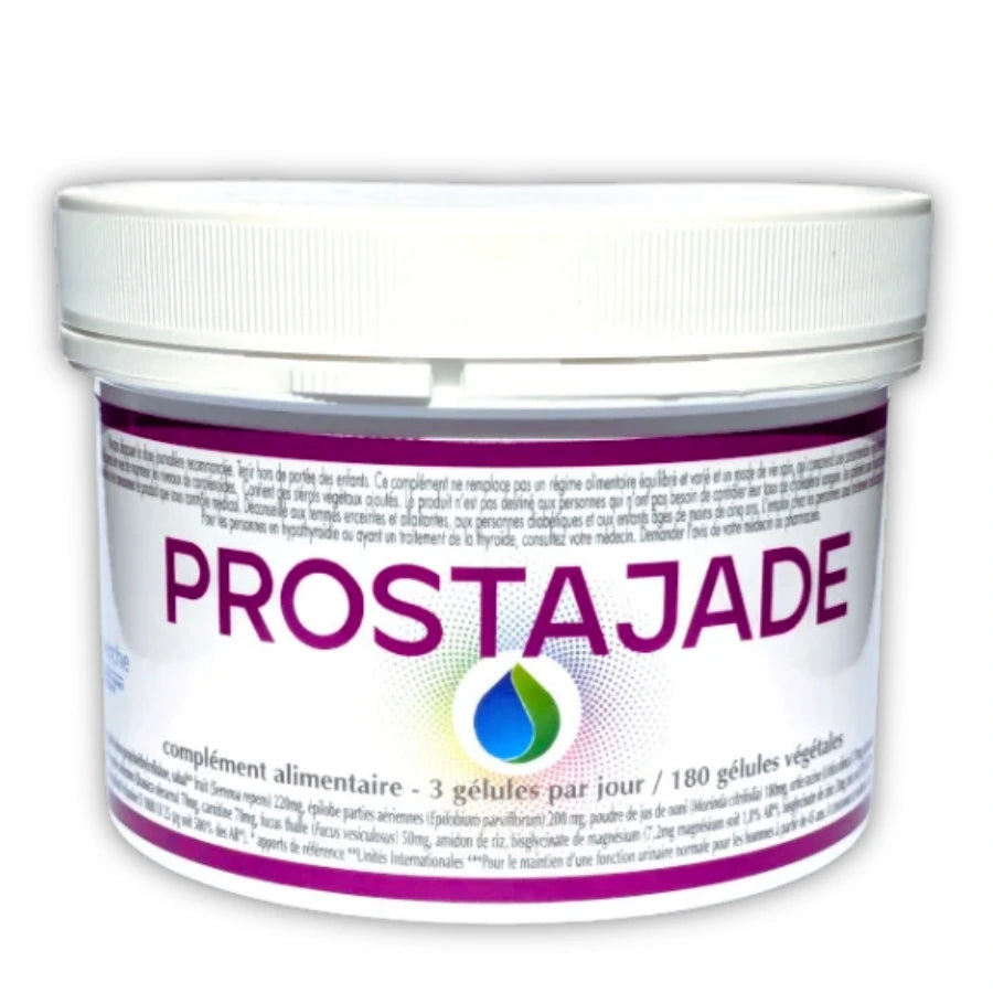 Un pot de 180 gélules de Prostajade de Jade Recherche