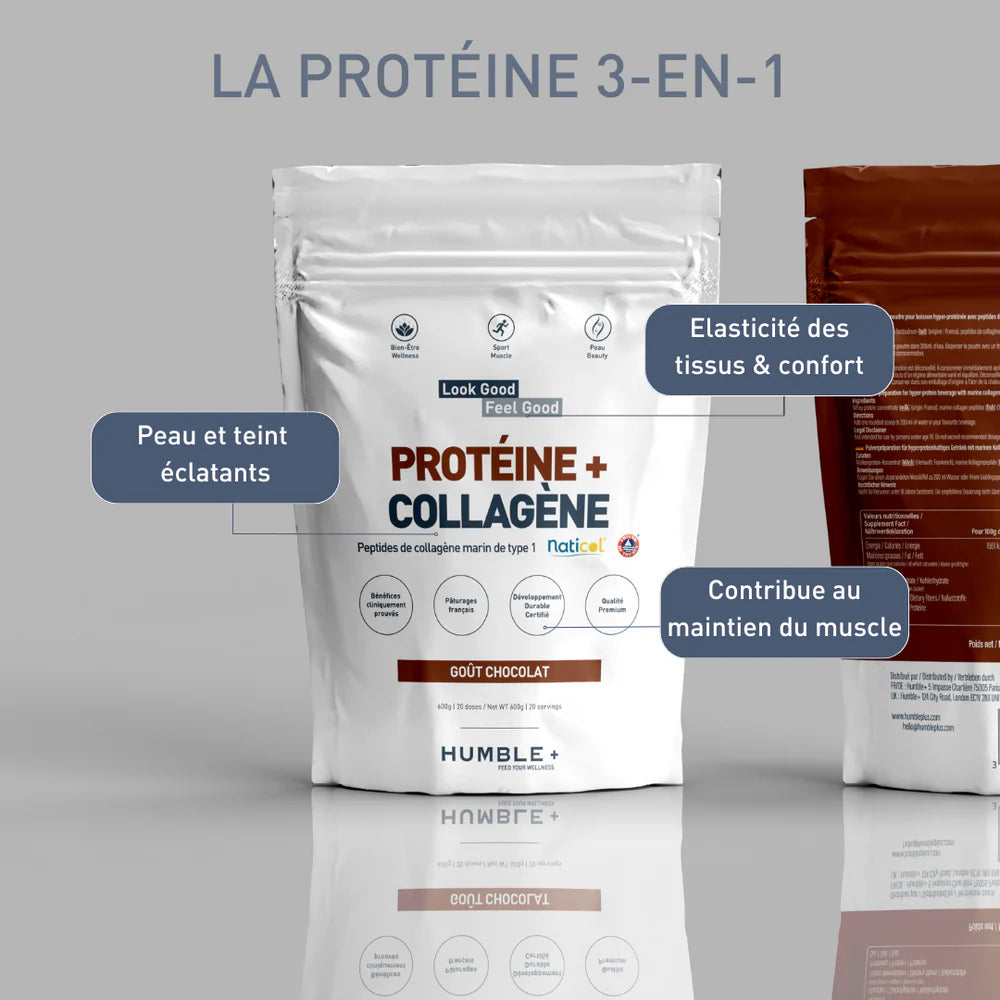 Protéine 3 en 1 Humble + chocolat
