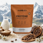 Humble+ Protéine Ressource saveur chocolat avec ingrédients naturels