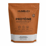 Protéine Ressource Humble+ saveur chocolat, poudre de protéines en sachet kraft
