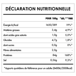 Les valeurs nutritionnelles de la protéine de riz Iswari.
