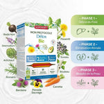 Protocole Détox Bio Superdiet 30 ampoules avec phases détox foie, reins et peau - plantes biologiques