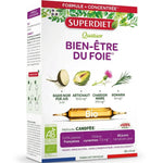 Superdiet Quatuor Bien-être du Foie Bio 20 ampoules, complément alimentaire naturel pour la santé hépatique