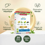 Quatuor Bio Detox 20 ampoules Superdiet détoxification hépatique et rénale naturelle