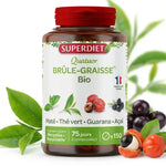 Quatuor Brûle-Graisse Bio Superdiet 150 comprimés avec ingrédients naturels guarana açaï