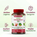 Quatuor Circulation Bio 120 gélules Superdiet - jambes légères, circulation sanguine et confort veineux