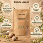 Dentifrice argile blanche Coquelicot Comme Avant recharge écologique 180ml avec bénéfices