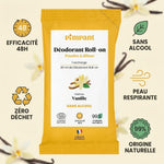 Recharge déodorant roll-on poudre vanille Pimpant - 48h efficacité, sans alcool, zéro déchet