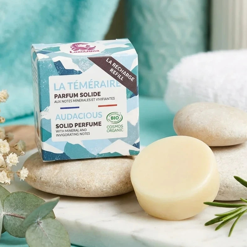 Recharge parfum solide La Téméraire 20ml Lamazuna avec pierre et éléments naturels