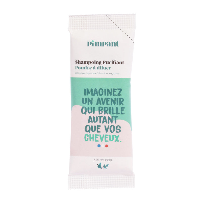 Shampoing purifiant en poudre Pimpant – 30 g (cheveux normaux à tendance grasse)