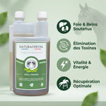 Renal'Urinaire Naturacheval 1L - Supplément foie et reins cheval avec bénéfices détoxification