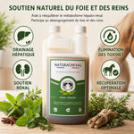 Renal'Urinaire 1L Naturacheval - Drainage hépatique et soutien rénal du cheval