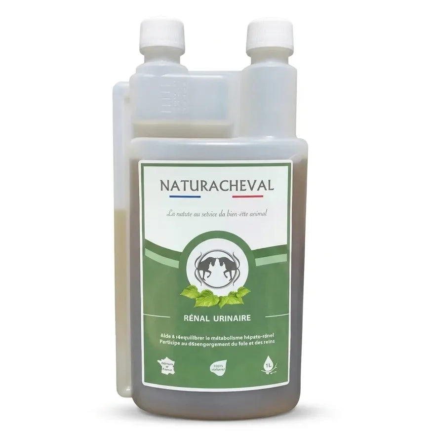 Renal'Urinaire 1L Naturacheval supplément foie et reins cheval bouteille
