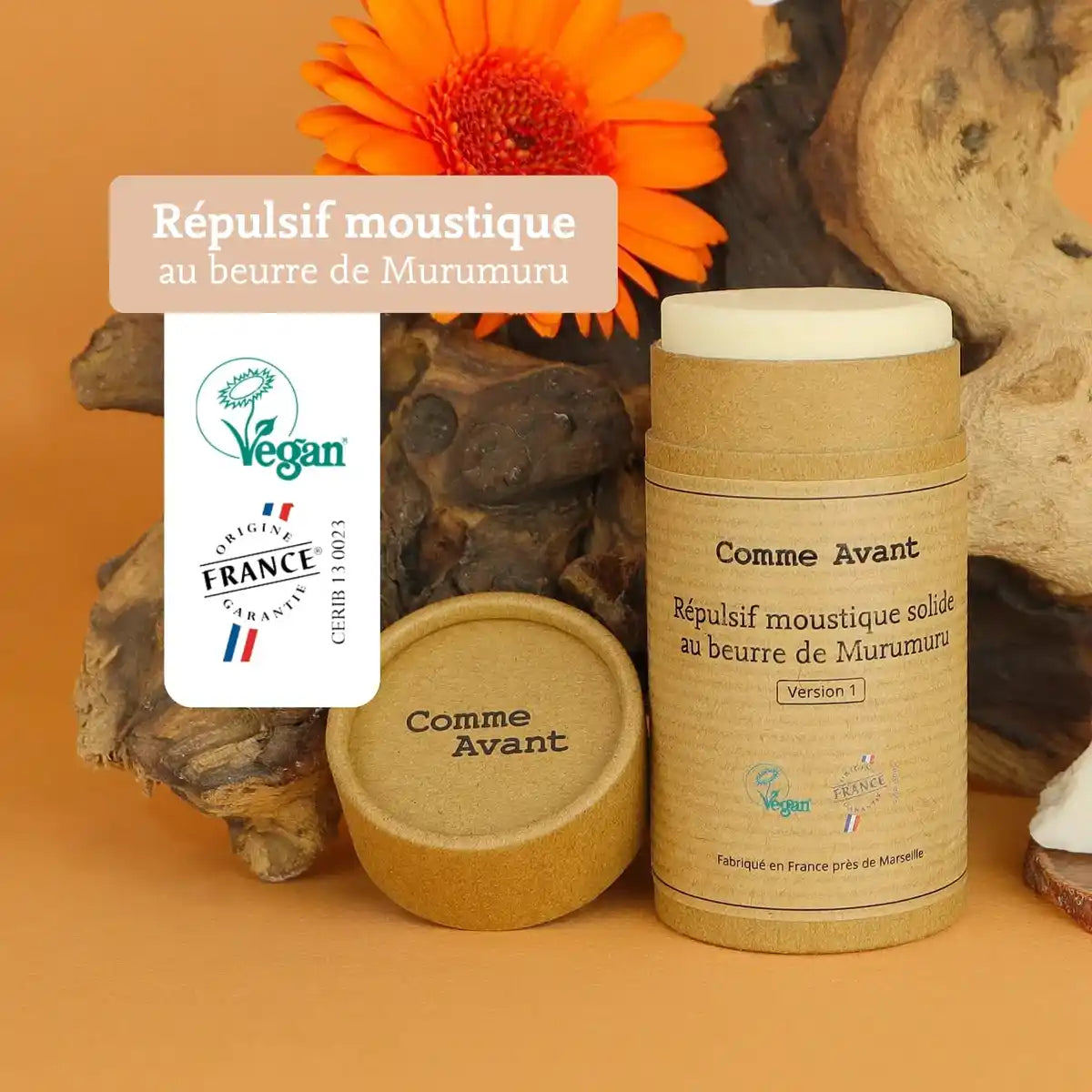 les labels et certifications du Répulsif Moustique Solide au Beurre de Murumuru Comme Avant