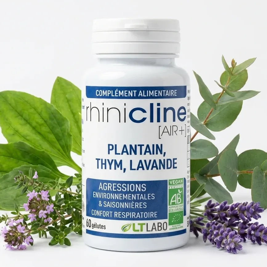 Rhinicline Air+ Bio LT Labo 60 capsules avec ingrédients naturels contre allergies