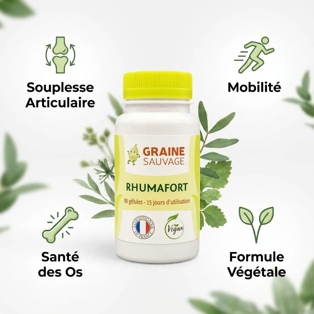 Rhumafort 90 gélules - Souplesse articulaire, mobilité, santé des os, formule végétale