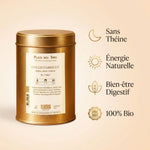Rooibos Coulis D'Abricot Bio 100g Place des Thés avec ses bénéfices: sans théine, énergie naturelle et bien-être digestif