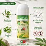 Roll-on Anti-Moustique MoustiCare 50ml avec composition aux ingrédients naturels