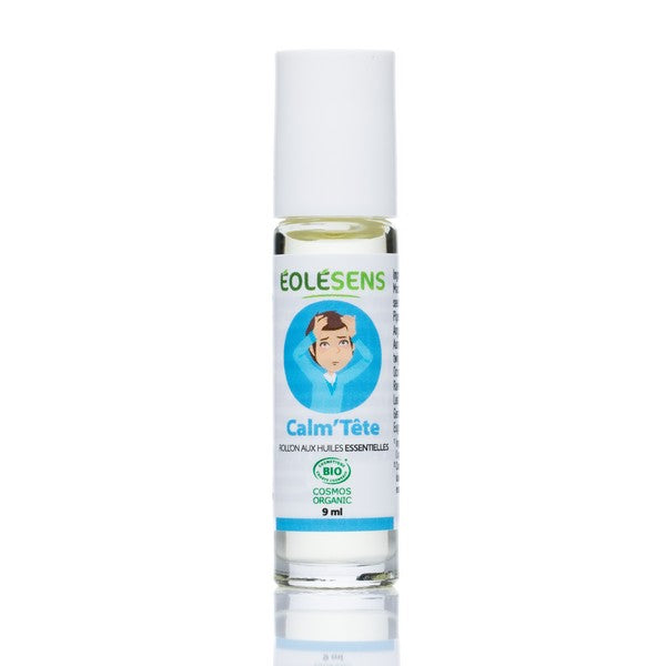 Un roll’on aux huiles essentielles bio Calm’ Tête de 9 ml de la marque Eolesens