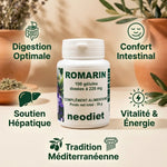 Neodiet Romarin 220mg gélules - Digestion, confort intestinal et vitalité méditerranéenne