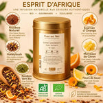 Rooibos Esprit d'Afrique du Sud Bio 100g avec ingrédients naturels et certifications biologiques