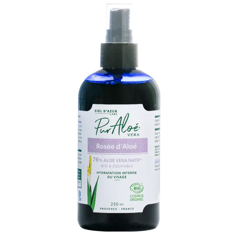 Un flacon de rosée d'Aloé certifée Bio 250ml Pur'Aloé