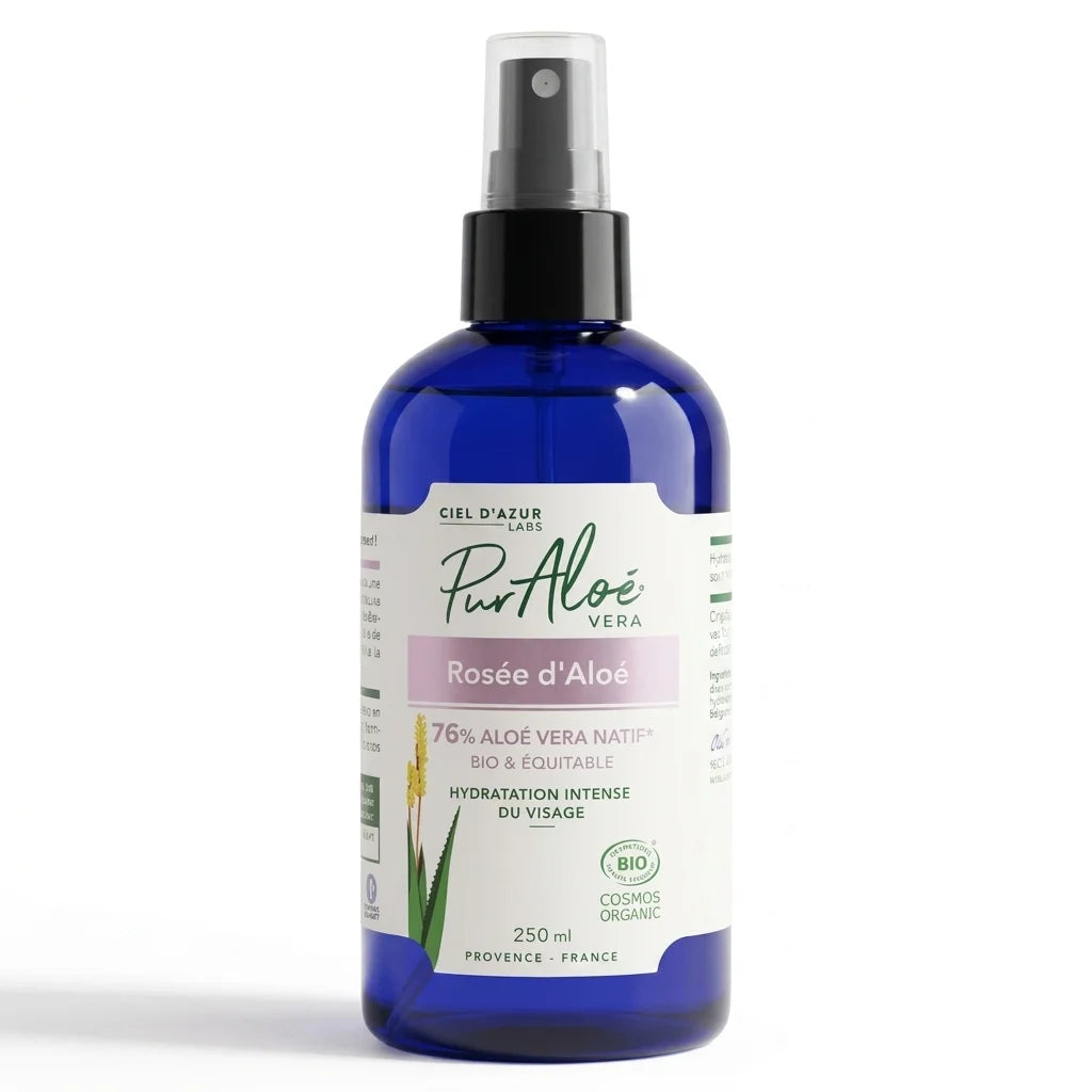 Rosée d'Aloé Bio 250ml Pur'Aloé spray certifié organique