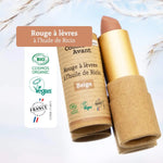 Les labels du Rouge à lèvres à l'huile de ricin de Comme Avant