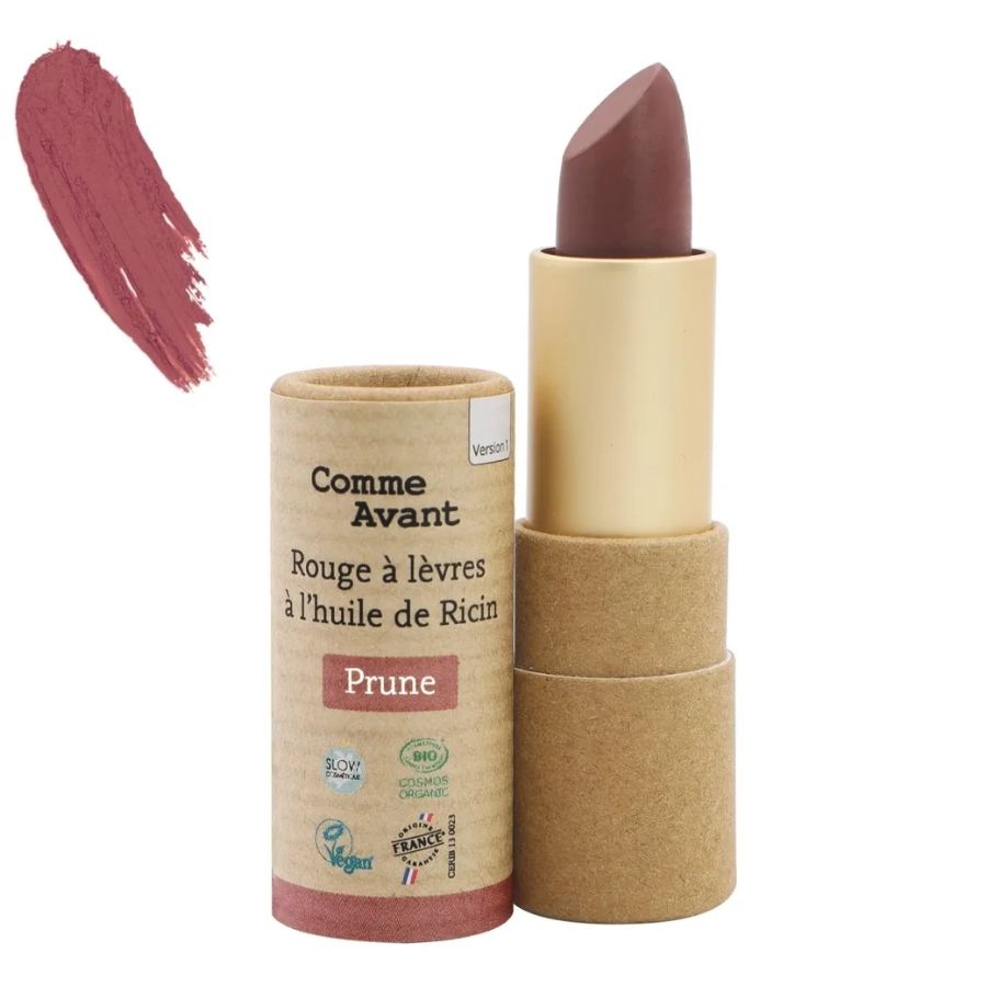 Rouge à lèvres à l'huile de ricin - Prune - Comme Avant
