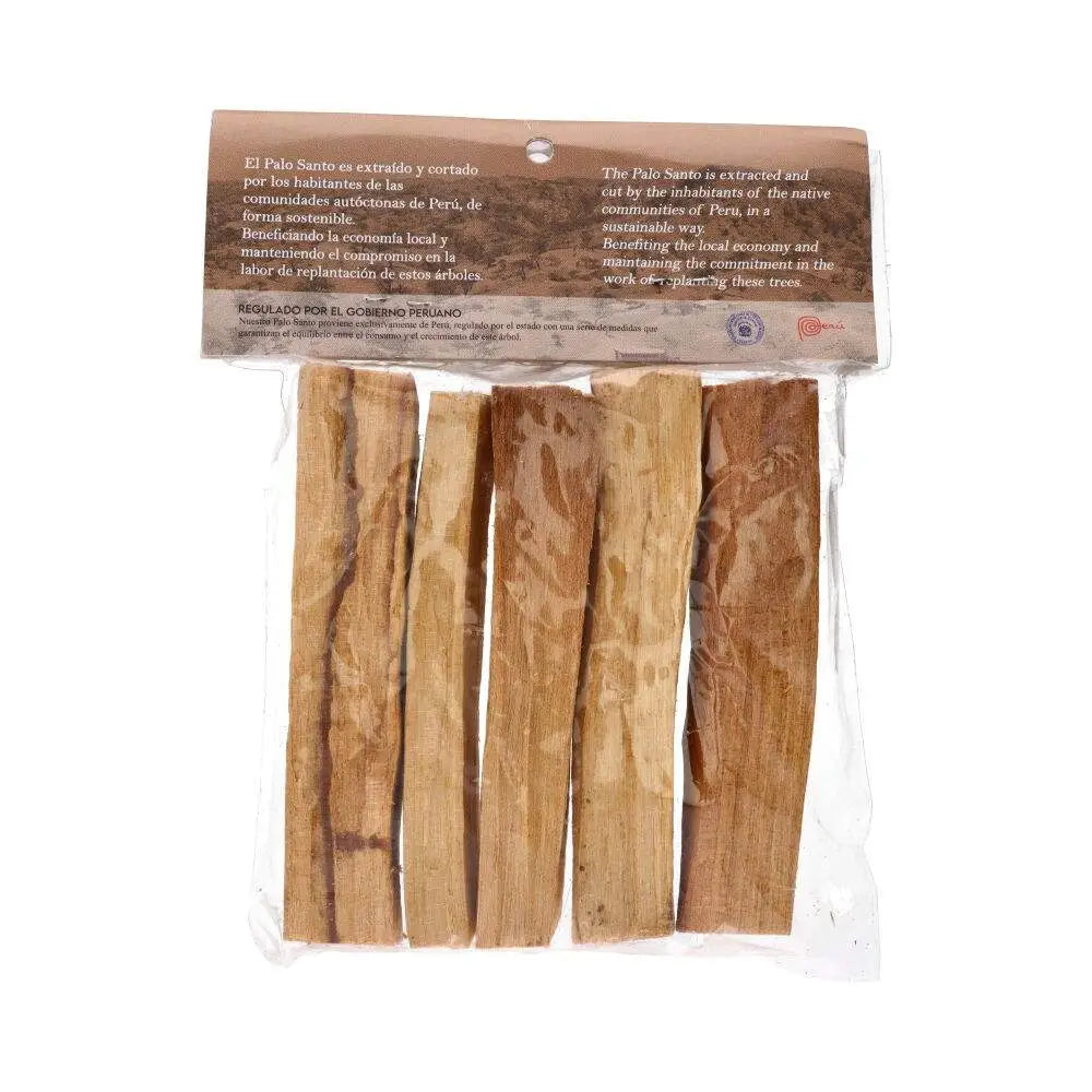 Le recto d'Un sachet de 80 grammes de bâtons de Palo Santo