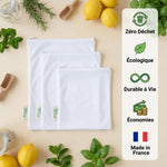 Sacs de congélation réutilisables Trio S/M/L Angie Be Green écologiques zéro déchet