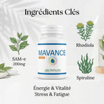 Samavance complément fatigue stress SAM-e Rhodiola Spiruline Jade Recherche