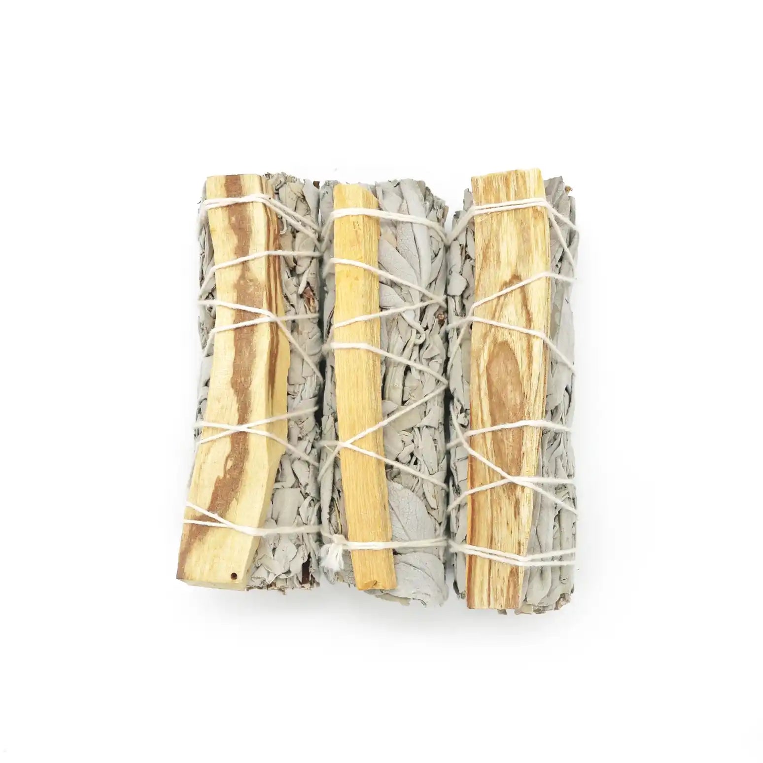Une Sauge blanche avec un bâtonnet Palo Santo
