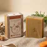 Un savon petit grain et carotte tout type de peau, de la marque Antheya