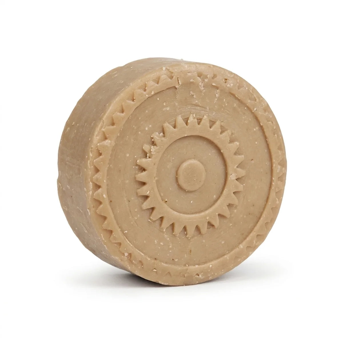 Savon d'Alep Najel à l'encens 20g, barre beige avec motifs géométriques orientaux