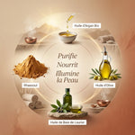 Savon d'Alep Najel au Rhassoul et huile d'argan bio - ingrédients naturels