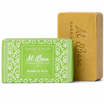 Savon d'Alep Herbe d'Alep Al Bara 100% naturel avec emballage vert et savon doré