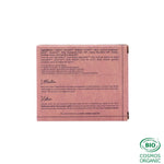 Le dos de l'emballage d'Un savon de rasage à l'huile de pépins de raisin de la marque comme avant