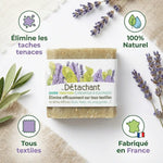 Savon détachant bio Eolesens 150g avec bénéfices naturels et fabrication française