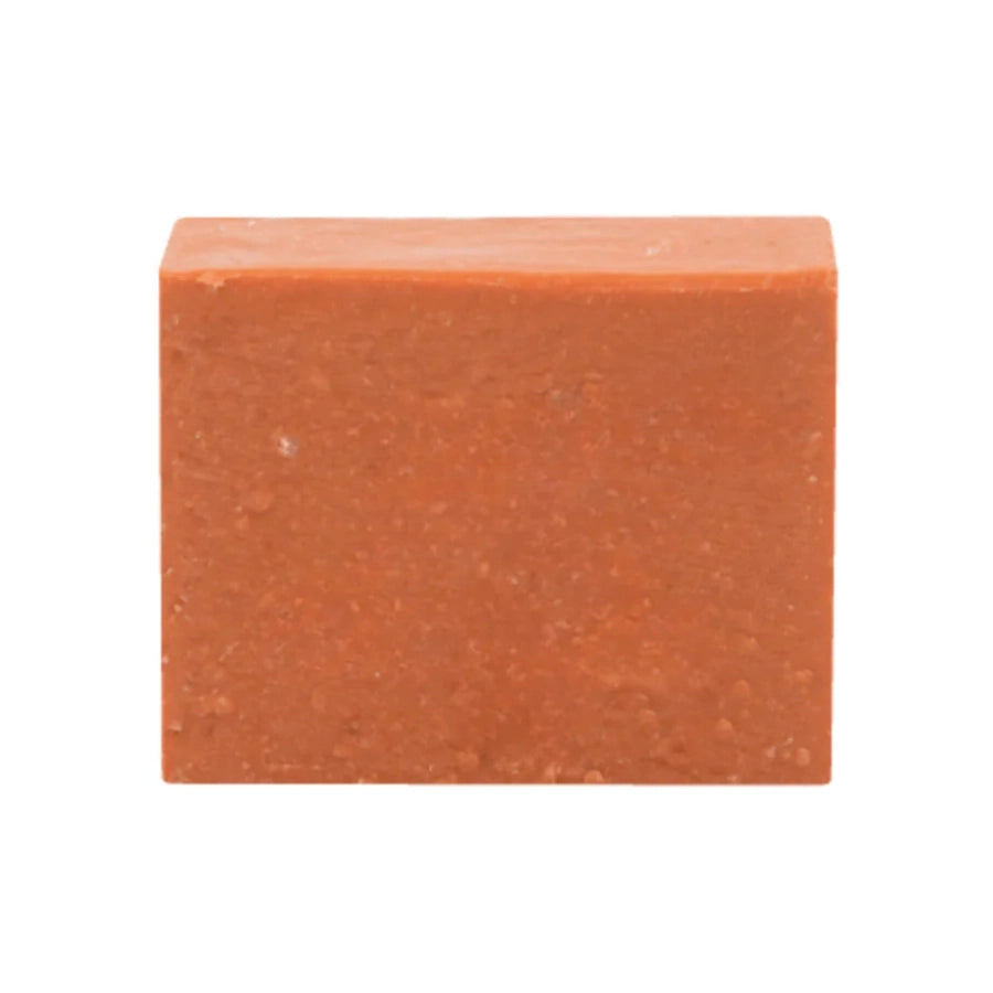 Zoom sur le savon doux saponifié à froid abricot de la marque Andromée