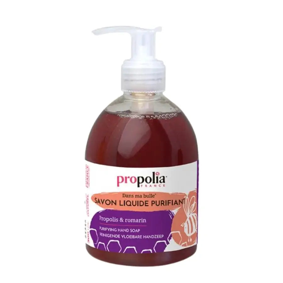 Savon liquide purifiant pour les mains, propolis, romarin, de la marque Propolia