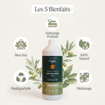 Savon Noir Najel 1L bio multiusage avec 5 bienfaits: nettoyage profond, naturel, biodégradable