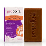 Savon Propolis Miel Karité Propolia 100g avec emballage, visage et corps