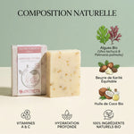 Savon solide aux algues bio Antheya pour peaux matures avec ingrédients naturels et beurre de karité