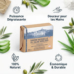 Savon vaisselle Aloe Vera La Corvette 200g avec icônes bénéfices dégraissant naturel durable