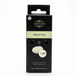 Packaging des chips parfumé thé blanc sur fond blanc.