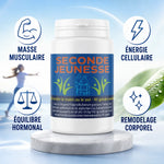 Seconde Jeunesse 90 gélules - complément vitalité et silhouette avec bénéfices muscle, énergie, hormones