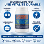 Seconde Jeunesse complément 90 gélules pour vitalité, énergie et remodelage corporel sportifs seniors