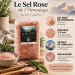 Sel rose cristaux 1kg Comptoirs et Compagnies - Himalaya pur non raffiné